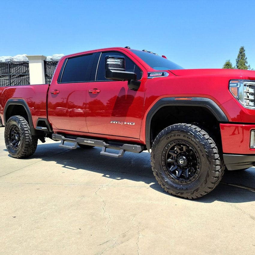 Chassis Unlimited Inc. Motor Vehicle Parts ATTITUDE MODULAR SIDE STEPS - BLACK - 2020-2024 CHEVY/GMC CREW CAB