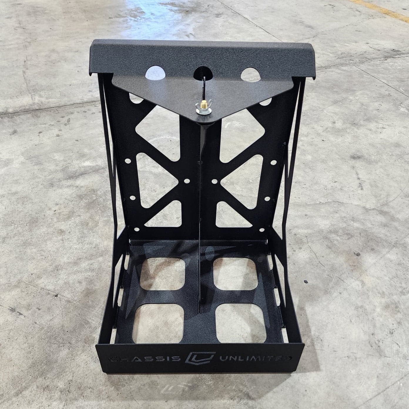 Chassis Unlimited Inc. Motor Vehicle Parts DUAL FUEL/WATER CAN MOUNT - FITS SWING OUT BUMPERS