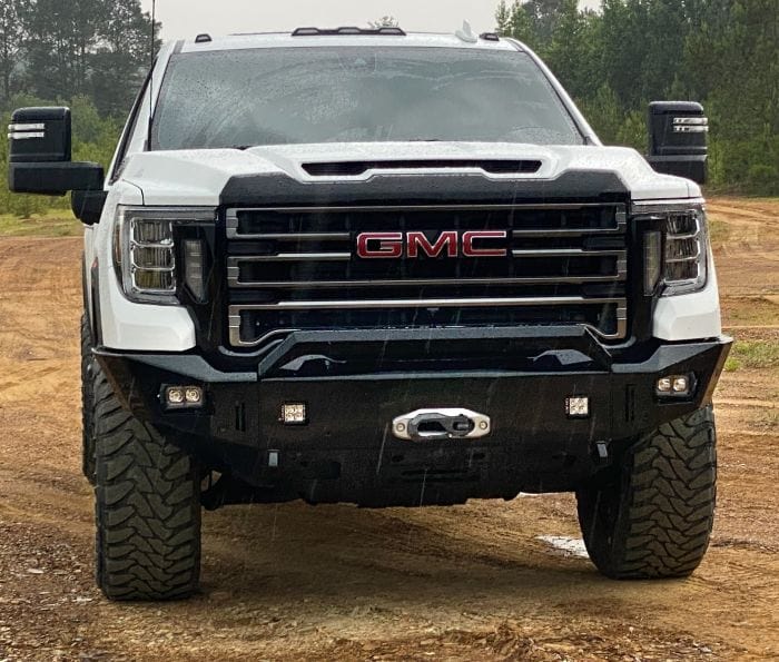 Chassis Unlimited Inc. Motor Vehicle Parts NO (NO PARKING SENSORS) / Black Texture Powder Coat 2020-2023 GMC SIERRA 2500/3500 OCTANE WINCH BUMPER