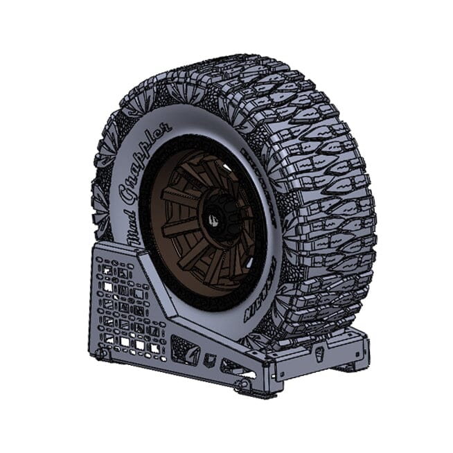 Chassis Unlimited Inc. Tactical Series Bed-Mount Spare Tire Carrier