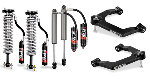 Cognito Motorsports Truck Cognito 3-Inch Elite Uniball Leveling Kit with Fox Elite 2.5 Reservoir Shocks for 19-22 Silverado/Sierra 1500 2WD/4WD