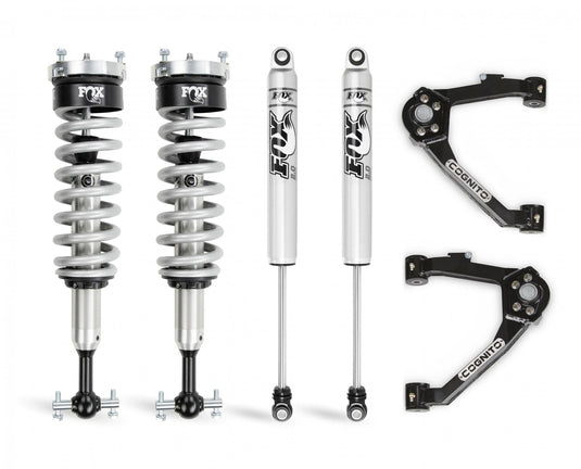 Cognito Motorsports Truck Cognito 3-Inch Performance Leveling Kit With Fox 2.0 IFP Shocks for 14-18 Silverado/Sierra 1500 2WD/4WD With OEM Stamped Steel/Cast Aluminum Control Arms