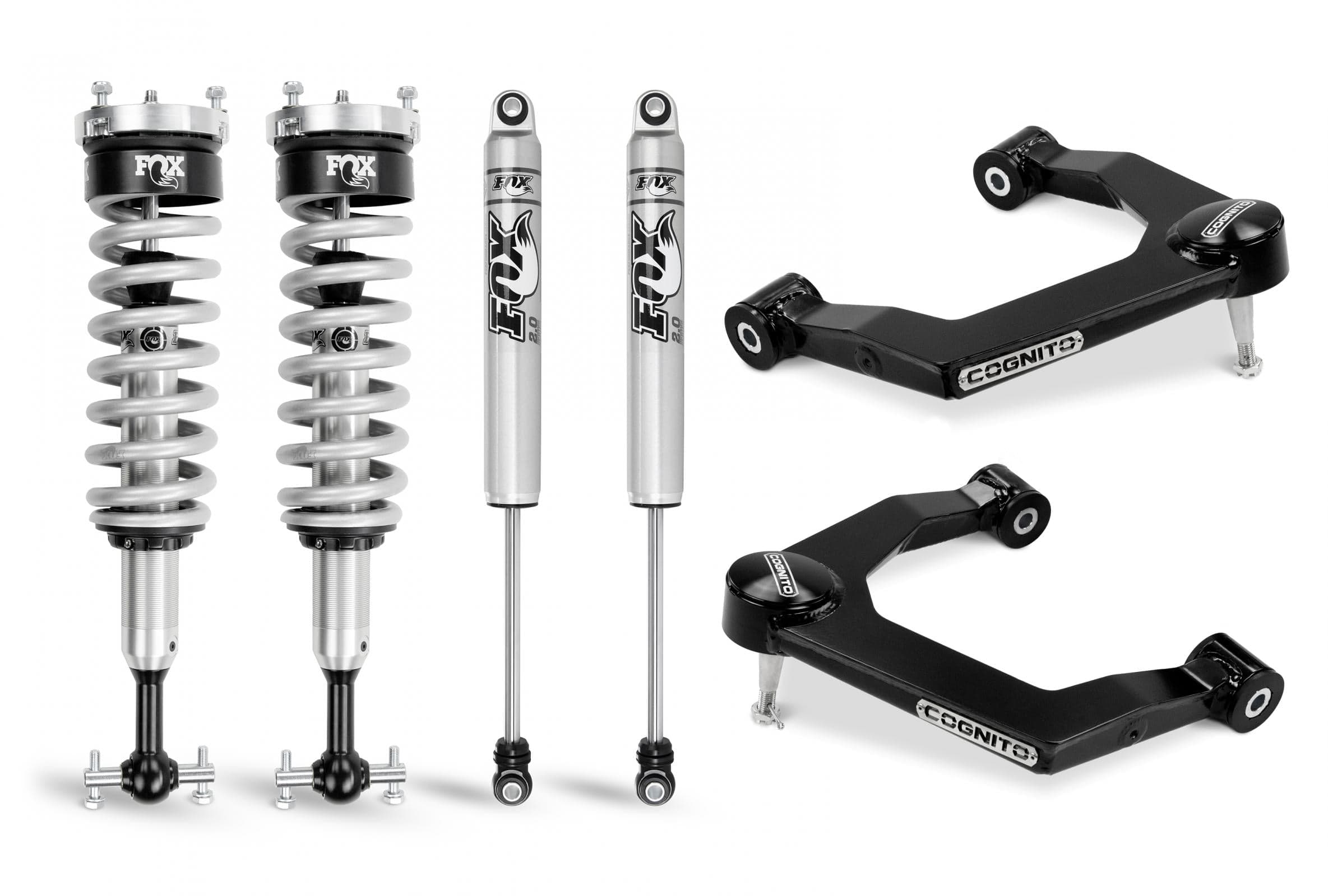 Cognito Motorsports Truck Cognito 3-Inch Performance Leveling Kit With Fox PS Coilover 2.0 IFP Shocks for 19-22 Silverado/Sierra 1500 2WD/4WD