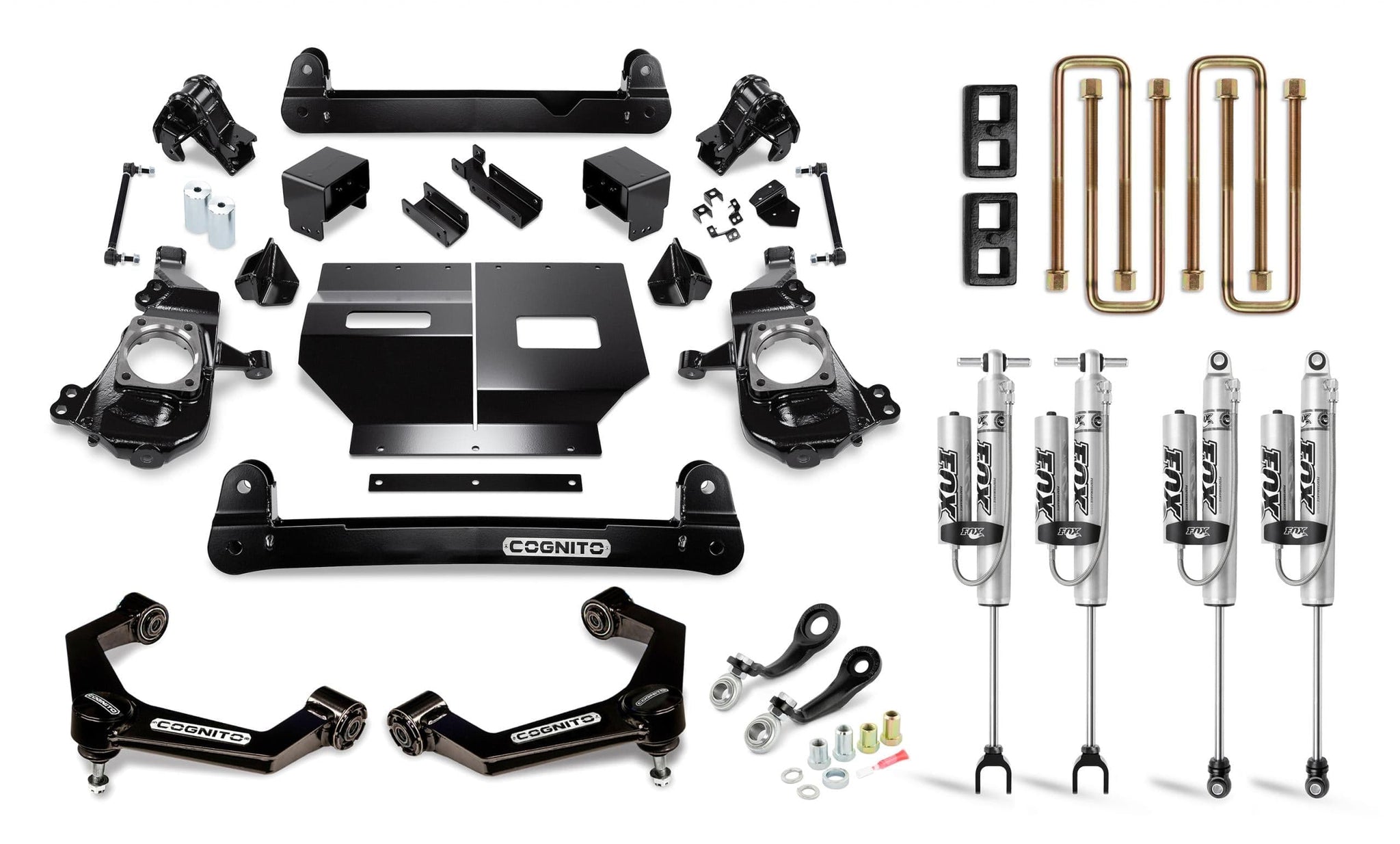 Cognito Motorsports Truck Cognito 4-Inch Performance Lift Kit with Fox PS 2.0 IFP Shocks for 20-22 Silverado/Sierra 2500/3500 2WD/4WD