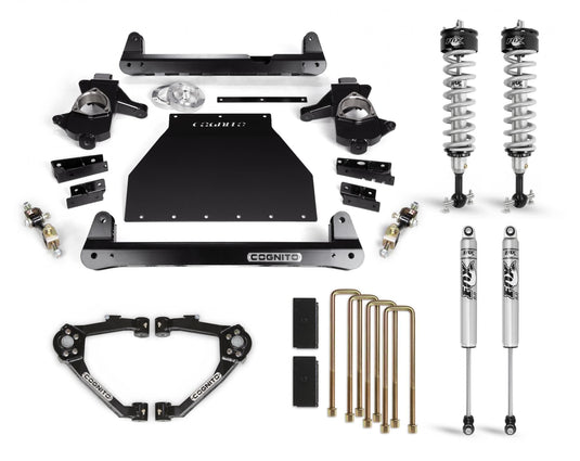 Cognito Motorsports Truck Cognito 4-Inch Performance Lift Kit With Fox PS IFP 2.0 Shocks for 14-18 Silverado/Sierra 1500 2WD/4WD With OEM Stamped Steel/Cast Aluminum Control Arms