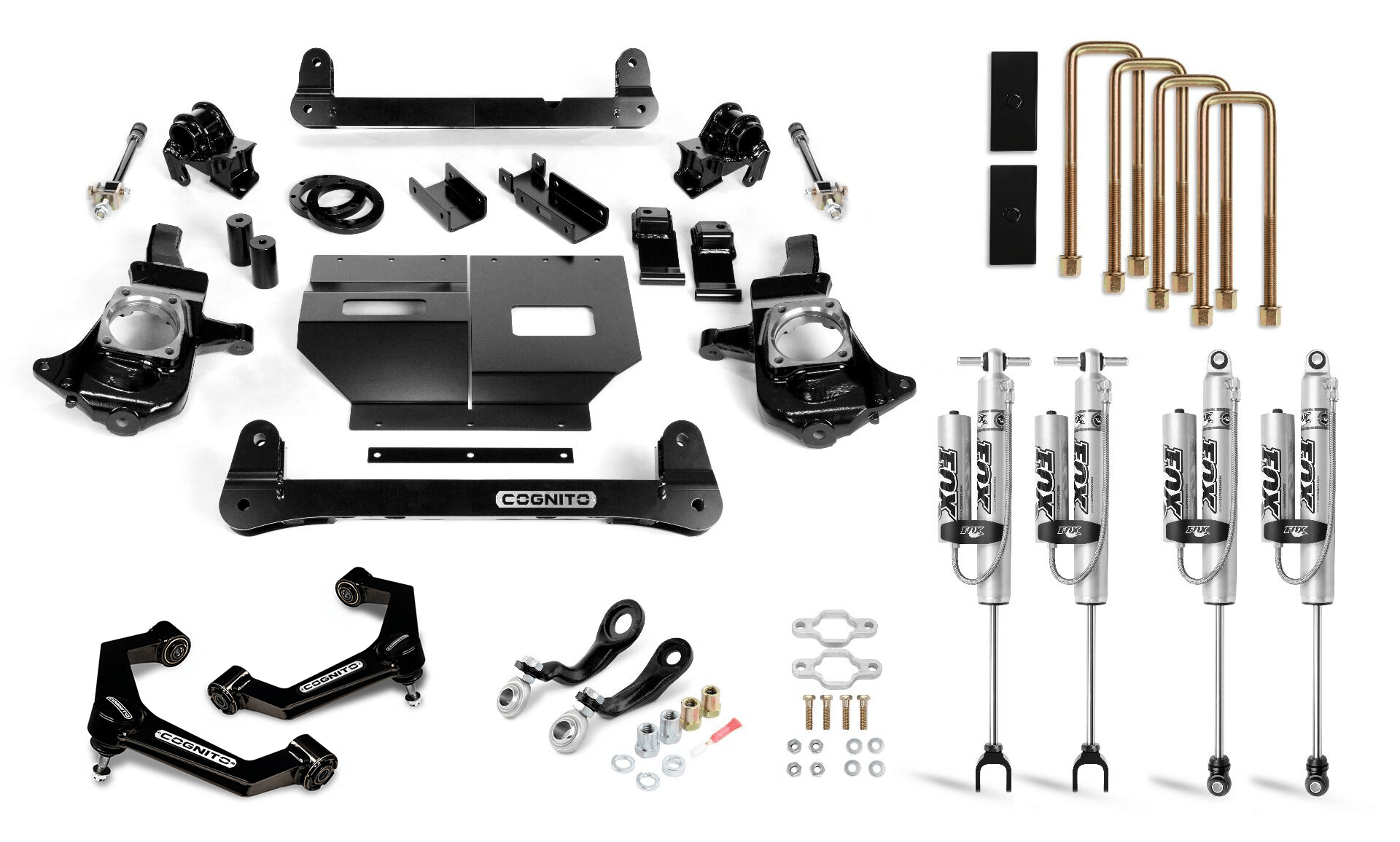 Cognito Motorsports Truck Cognito 4-Inch Performance Lift Kit with Fox PSRR 2.0 Shocks for 11-19 Silverado/Sierra 2500/3500 2WD/4WD