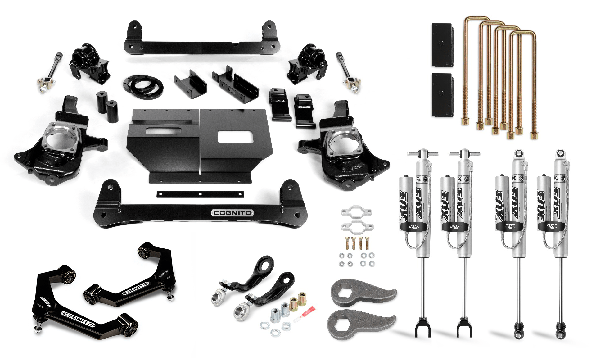 Cognito Motorsports Truck Cognito 6-Inch Performance Lift Kit with Fox PSRR 2.0 Shocks for 11-19 Silverado/Sierra 2500/3500 2WD/4WD