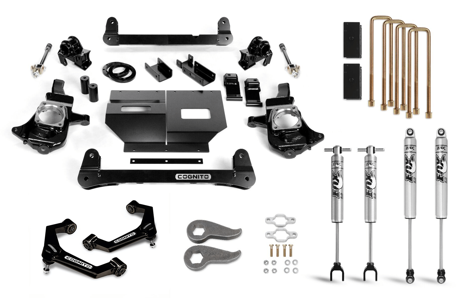 Cognito Motorsports Truck Cognito 6-Inch Standard Lift Kit with Fox PS 2.0 IFP Shocks for 11-19 Silverado/Sierra 2500/3500 2WD/4WD