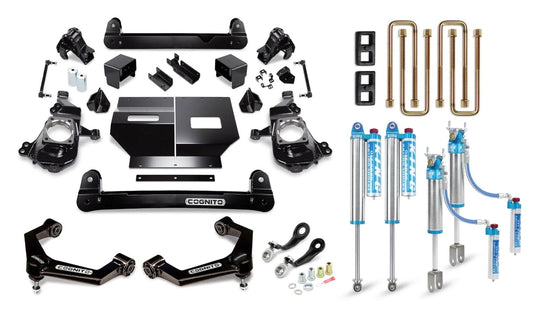 Cognito Motorsports Truck Suspension 4-Inch Elite Lift Kit with King 2.5 Reservoir Shocks for 20-24 Silverado/Sierra 2500/3500 2WD/4WD Cognito Motorsports Truck