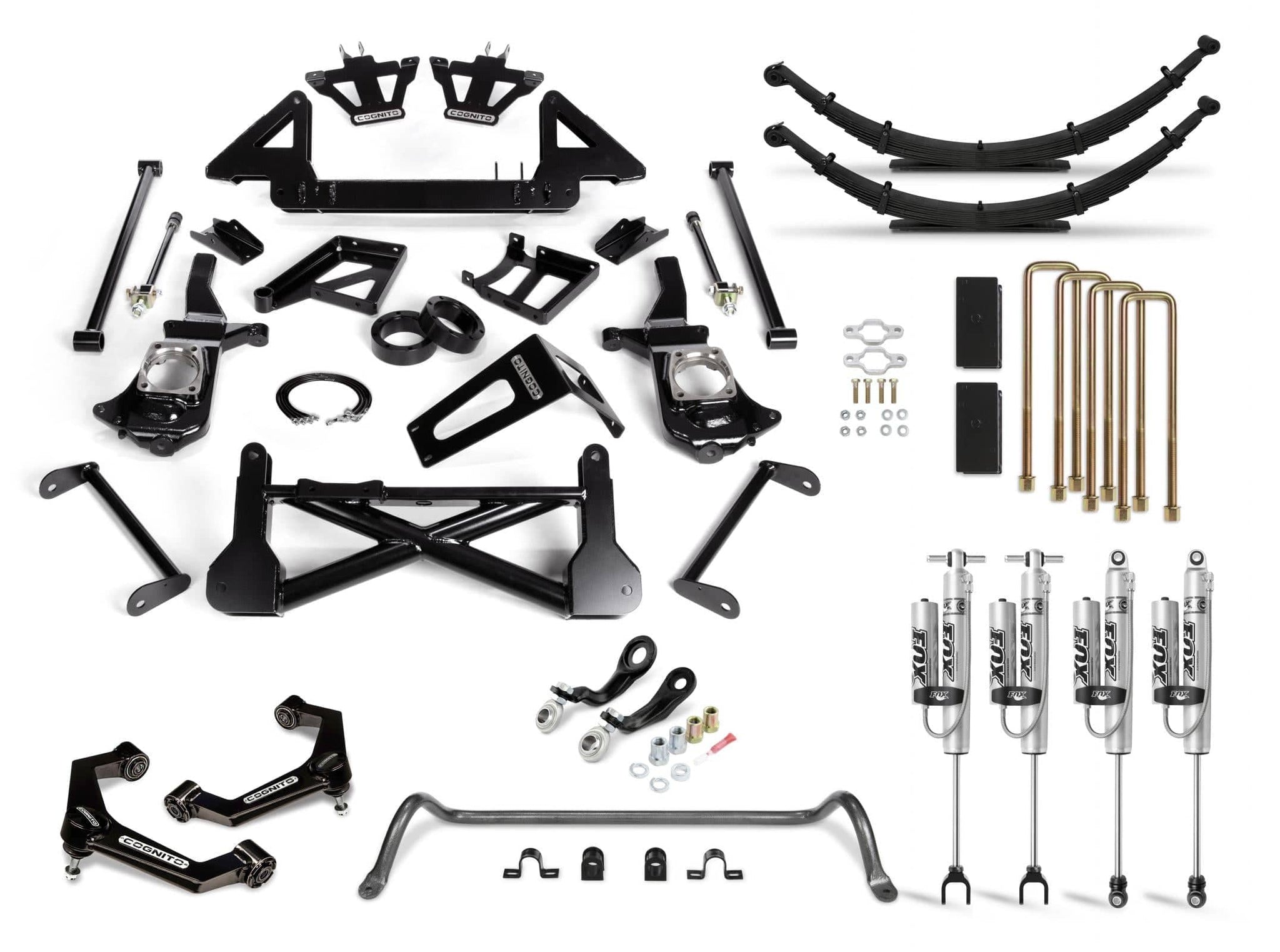 Cognito Motorsports Truck Suspension Cognito 10-Inch Performance Lift Kit with Fox PSRR 2.0 Shocks for 11-19 Silverado/Sierra 2500/3500 2WD/4WD