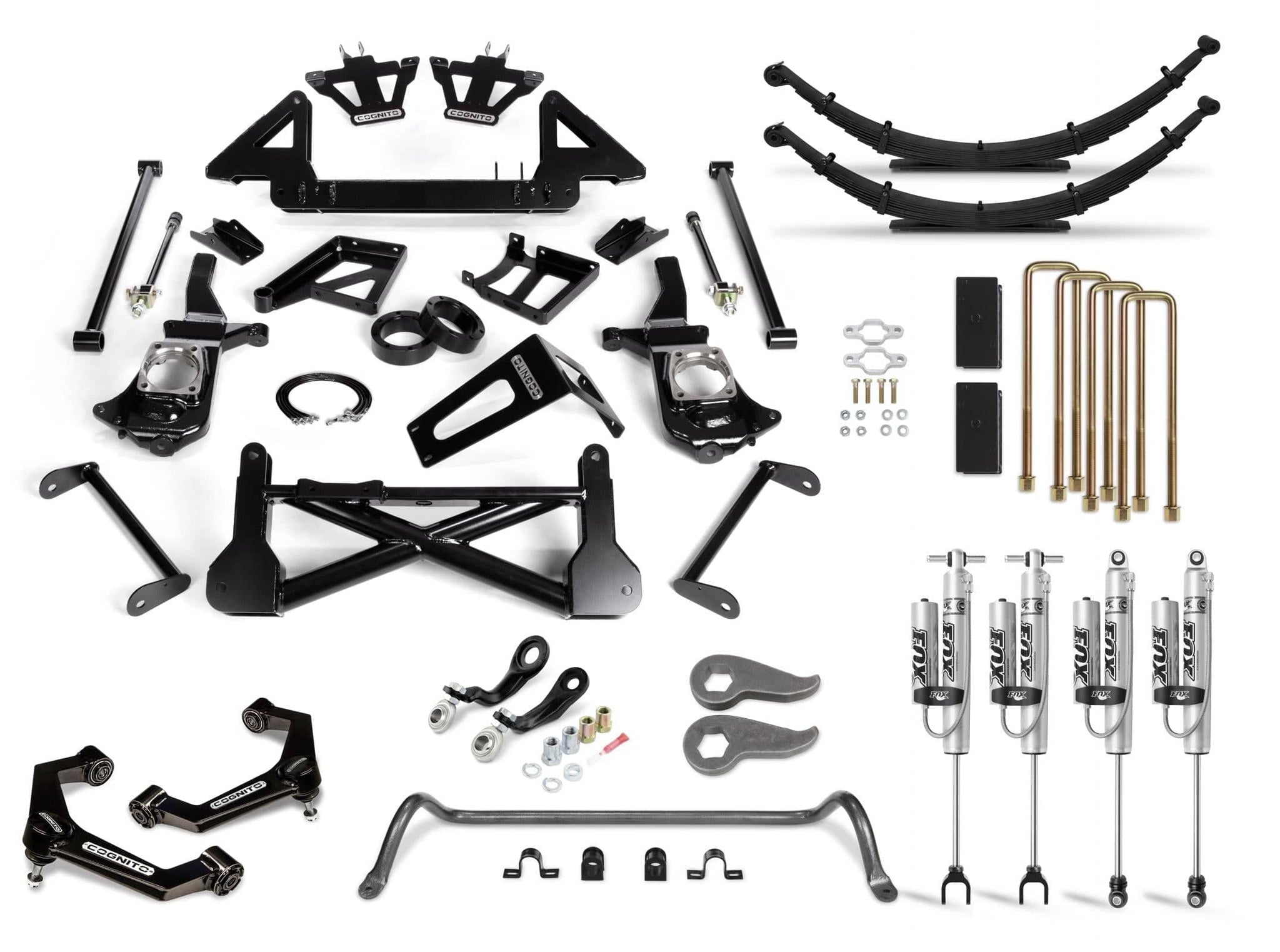 Cognito Motorsports Truck Suspension Cognito 12-Inch Performance Lift Kit with Fox PSRR 2.0 Shocks for 11-19 Silverado/Sierra 2500/3500 2WD/4WD