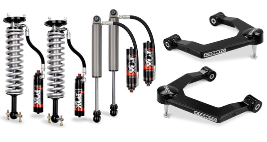 Cognito Motorsports Truck Suspension Cognito 3-Inch Elite Leveling Kit with Fox Elite 2.5 Reservoir Shocks for 19-22 Silverado/Sierra 1500 2WD/4WD