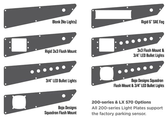 Dissent Off-Road Armor Low Profile Modular Front Bumper / 200 Series Land Cruiser (08-21) / Dissent Offroad