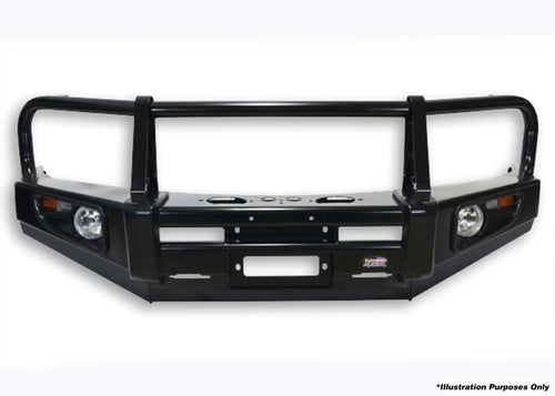 Dobinsons DOBINSONS BULL BAR BLACK DELUXE FOR TOYOTA LAND CRUISER 76, 78, 79 SERIES 2016+ BIG CHASSIS - BU59-3724