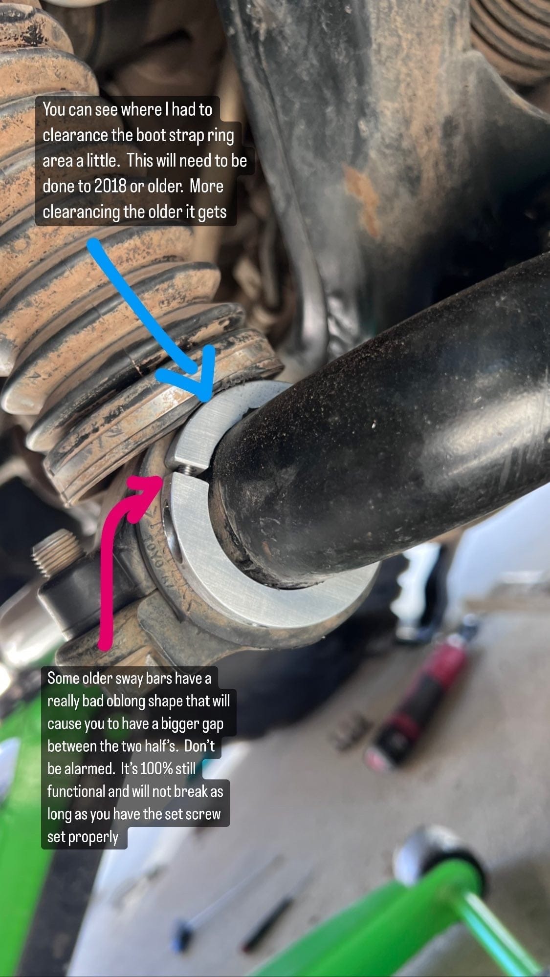 Dr KDSS Suspension KDSS Front Sway Bar Billet Clamps - 2010-2024 4Runner + 03-23 GX470/460