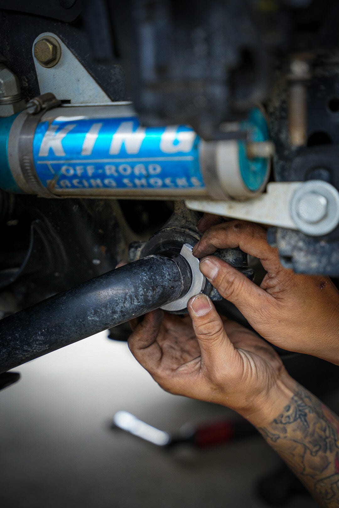 Dr KDSS Suspension KDSS Front Sway Bar Billet Clamps - 2010-2024 4Runner + 03-23 GX470/460