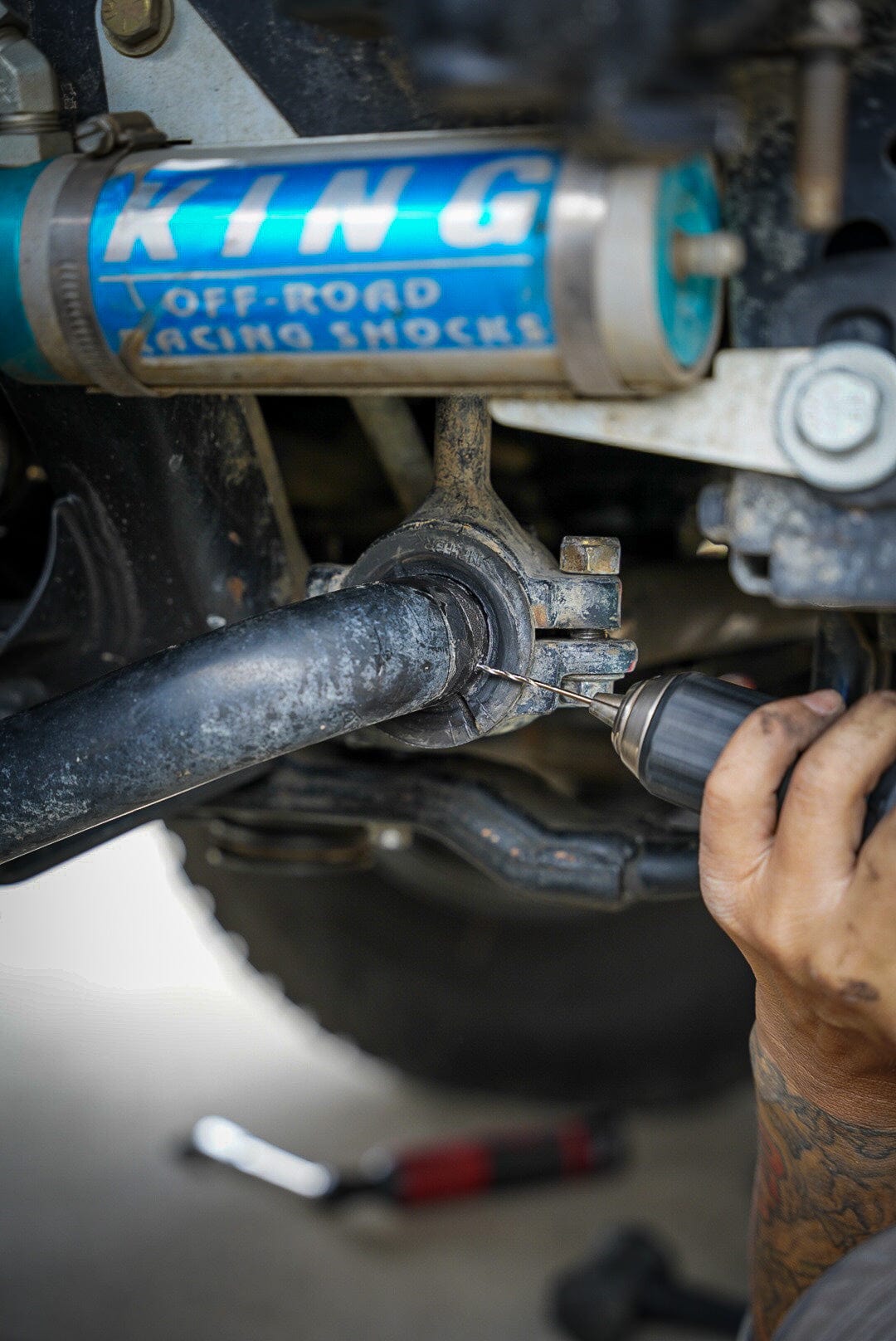 Dr KDSS Suspension KDSS Front Sway Bar Billet Clamps - 2010-2024 4Runner + 03-23 GX470/460