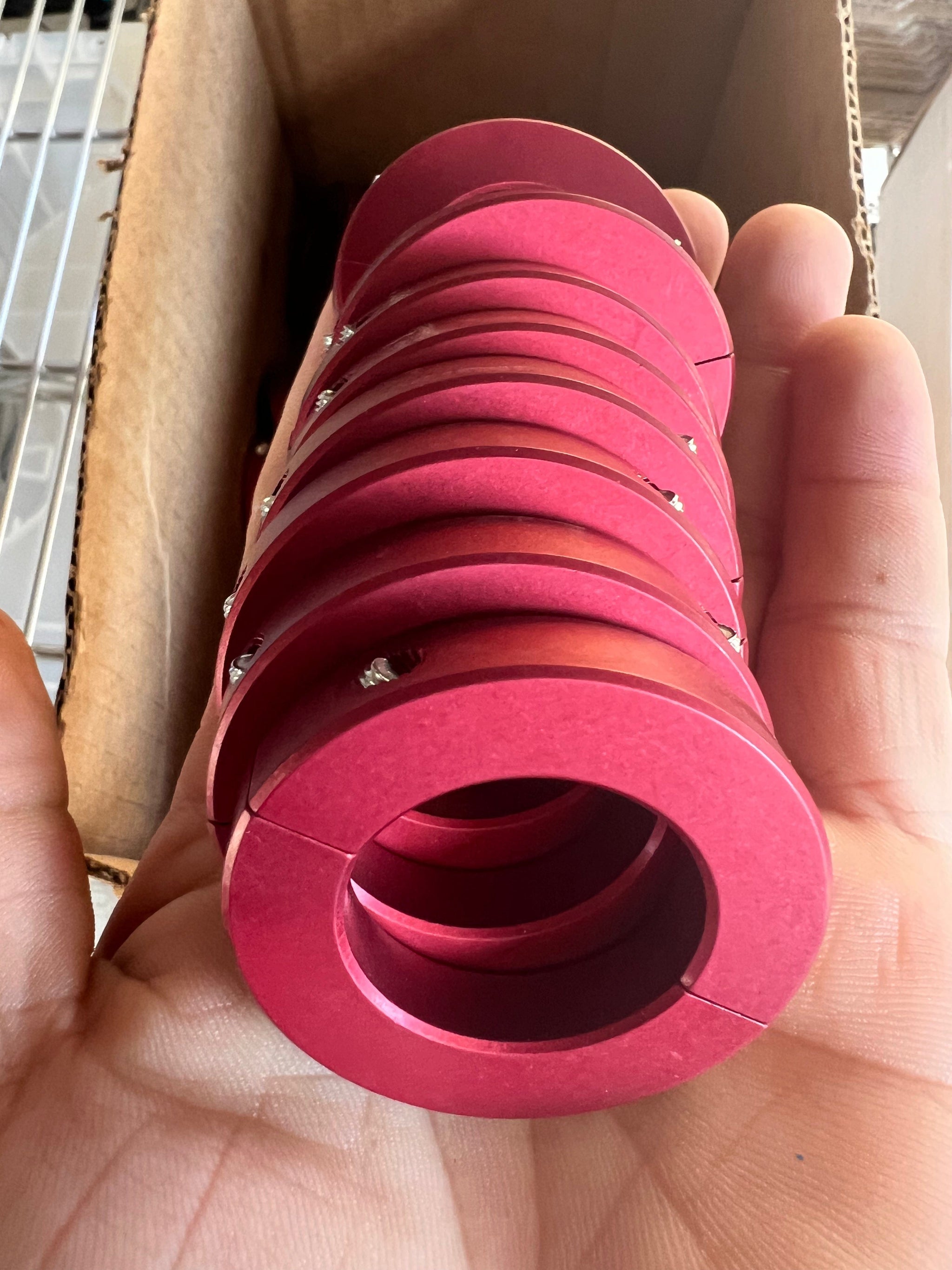 Dr KDSS Suspension Red anodized Rear KDSS Sway Bar Billet Clamps