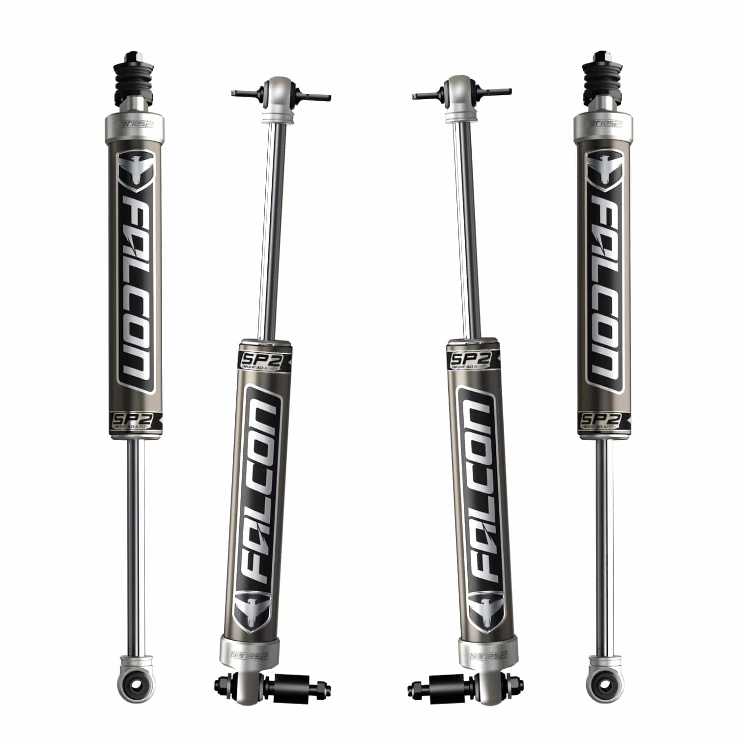 Falcon Shocks Suspension 07-18 Jeep Wrangler JK 2 Door SP2 2.1 Monotube Shock Kit 1.5-2.5 Inch Lift Falcon Shocks