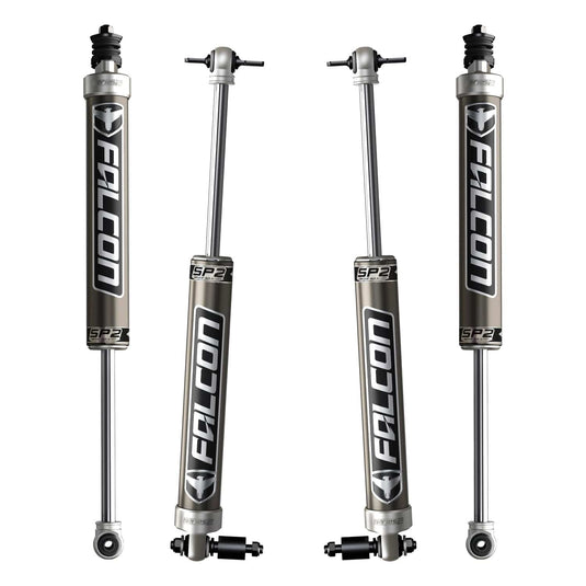 Falcon Shocks Suspension 07-18 Jeep Wrangler JK 2 Door SP2 2.1 Monotube Shock Kit 3-3.5 Inch Lift Falcon Shocks