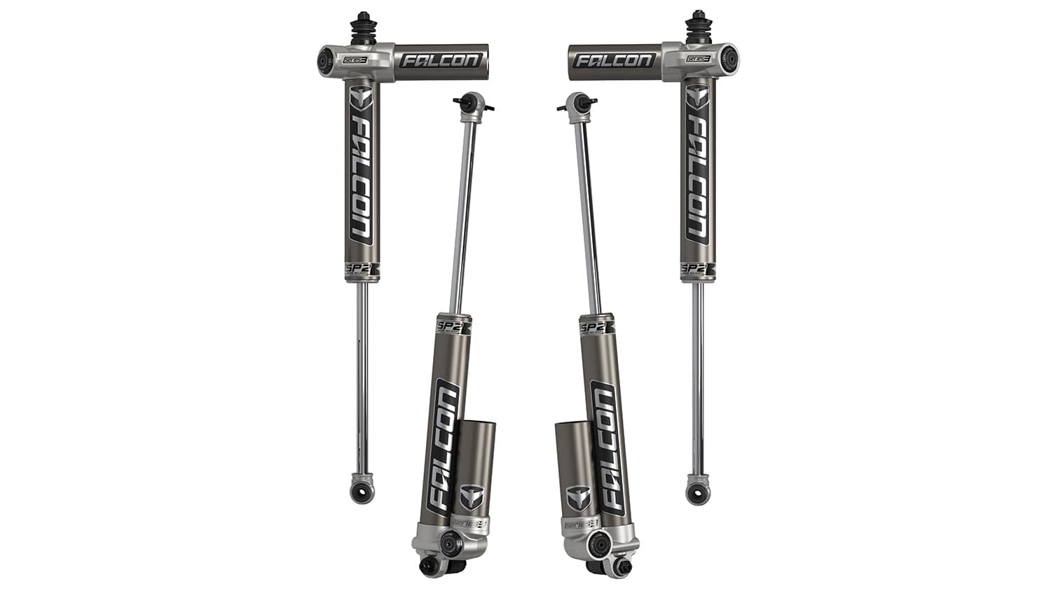 Falcon Shocks Suspension 07-18 Jeep Wrangler JK 2 Door SP2 3.1 Piggyback Shock Kit 3-4.5 Inch Lift Falcon Shocks