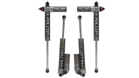 Falcon Shocks Suspension 07-18 Jeep Wrangler JK 2 Door SP2 3.3 Fast Adjust Piggyback Shock Kit 1.5-2.5 Inch Lift Falcon Shocks