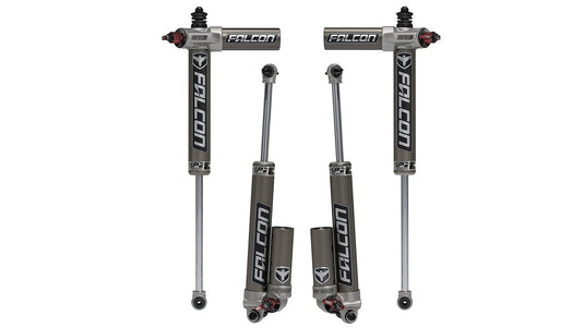 Falcon Shocks Suspension 07-18 Jeep Wrangler JK 2 Door SP2 3.3 Fast Adjust Piggyback Shock Kit 3-4.5 Inch Lift Falcon Shocks