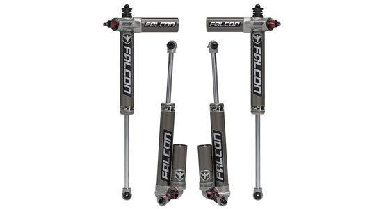 Falcon Shocks Suspension 07-18 Jeep Wrangler JK 2 Door SP2 3.3 Fast Adjust Piggyback Shock Kit 5-6 Inch Lift Falcon Shocks