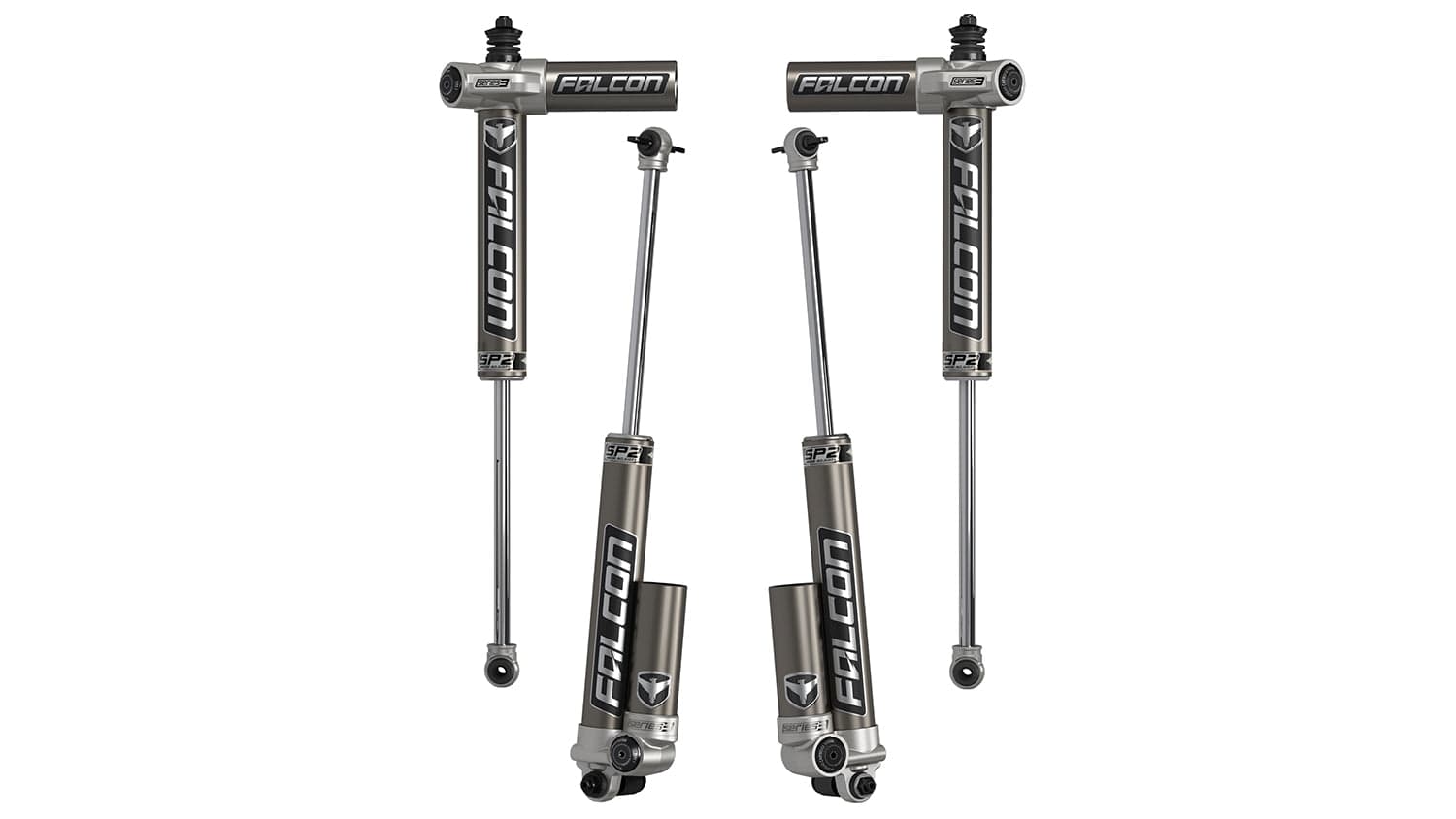 Falcon Shocks Suspension 07-18 Jeep Wrangler JK 4 Door SP2 3.1 Piggyback Shock Kit 1.5-2.5 Inch Lift Falcon Shocks