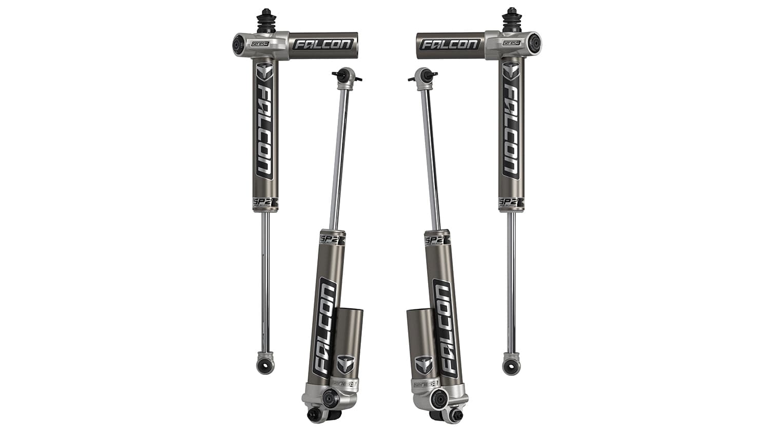 Falcon Shocks Suspension 07-18 Jeep Wrangler JK 4 Door SP2 3.1 Piggyback Shock Kit 5-6 Inch Lift Falcon Shocks