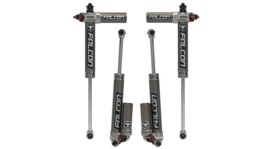 Falcon Shocks Suspension 07-18 Jeep Wrangler JK 4 Door SP2 3.3 Fast Adjust Piggyback Shock Kit 1.5-2.5 Inch Lift Falcon Shocks