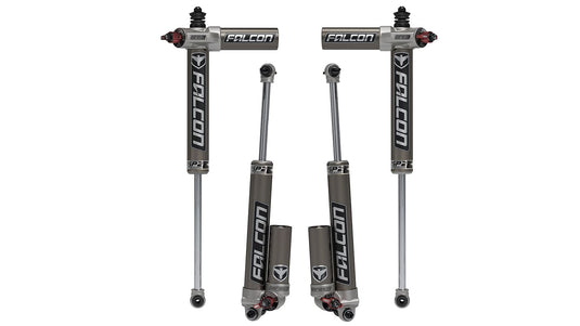Falcon Shocks Suspension 07-18 Jeep Wrangler JK 4 Door SP2 3.3 Fast Adjust Piggyback Shock Kit 3-4.5 Inch Lift Falcon Shocks