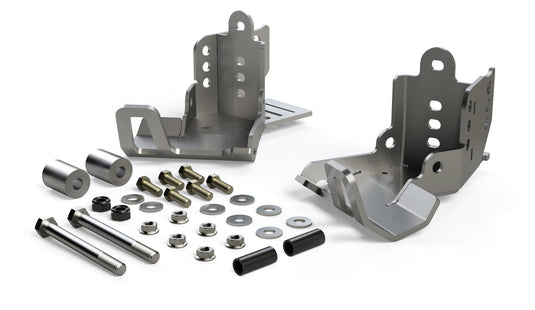 Falcon Shocks Suspension 07-18 Jeep Wrangler JK HD Shock Skid Plate Kit Rear Falcon Shocks