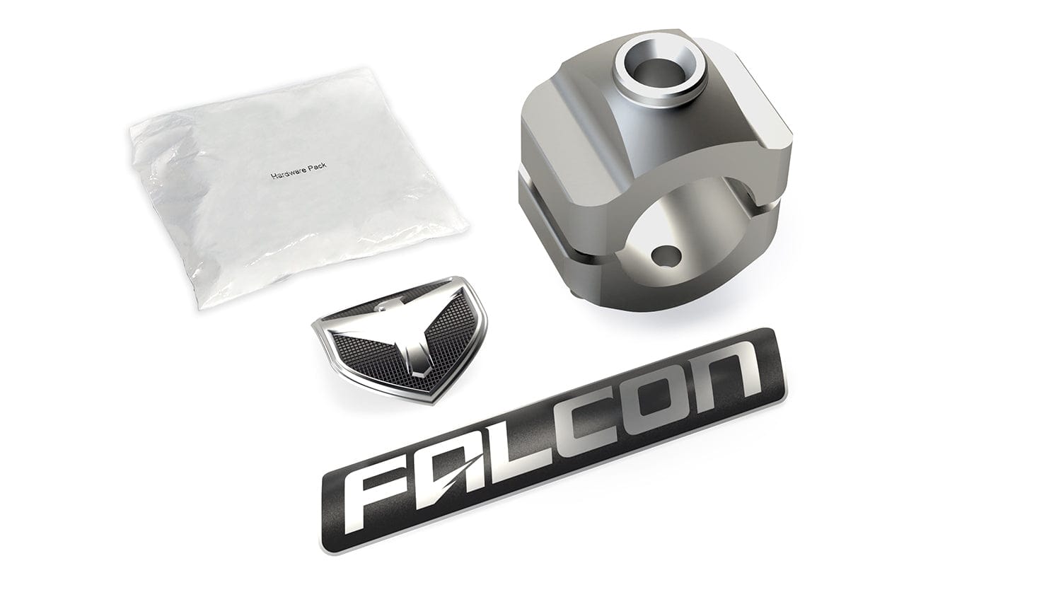Falcon Shocks Suspension 07-Up Jeep Wranlger JL/JK 20-Up Gladiator Steering Stabilizer Tie Rod Clamp Kit 1-1/2 Inch HD Nexus EF Falcon Shocks