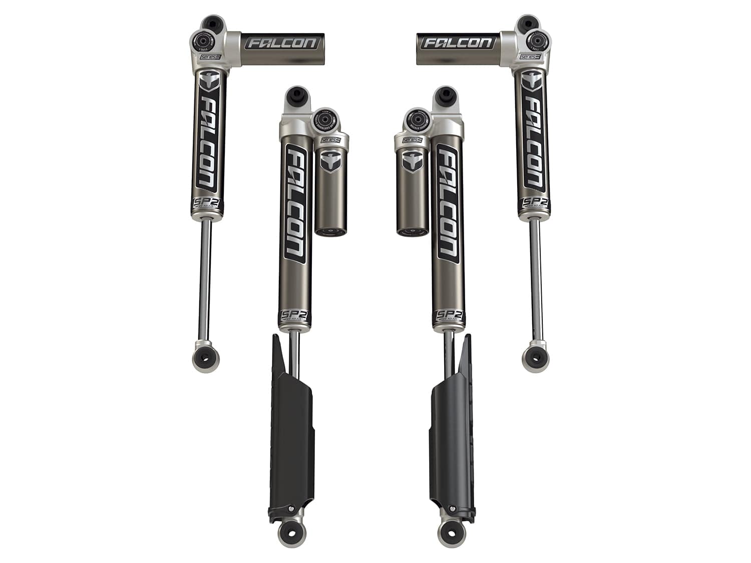 Falcon Shocks Suspension 18-Up Jeep Wrangler JL 2 Door SP2 3.1 Piggyback Shock Kit 0-1.5 Inch Lift Falcon Shocks