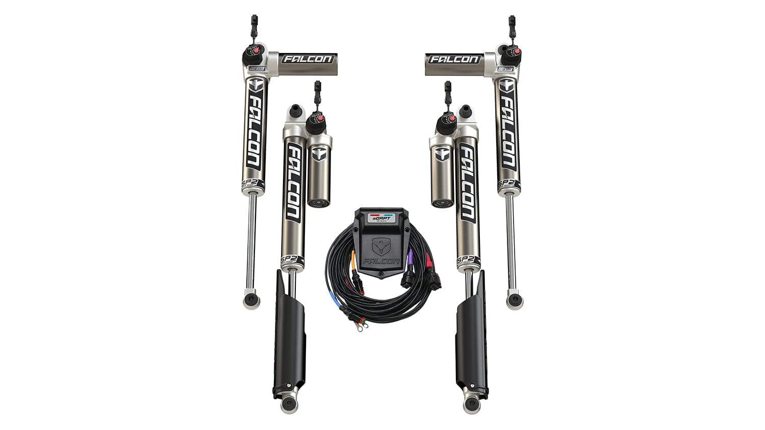 Falcon Shocks Suspension 18-Up Jeep Wrangler JL 2 Door SP2 3.5 aDAPT Piggyback Shock Kit 2-4.5 Inch Lift Falcon Shocks