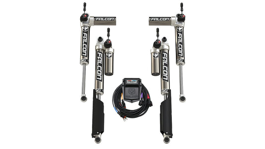 Falcon Shocks Suspension 18-Up Jeep Wrangler JL 2 Door SP2 3.5 e-Adjust Piggyback Shock Kit 0-1.5 Inch Lift Falcon Shocks