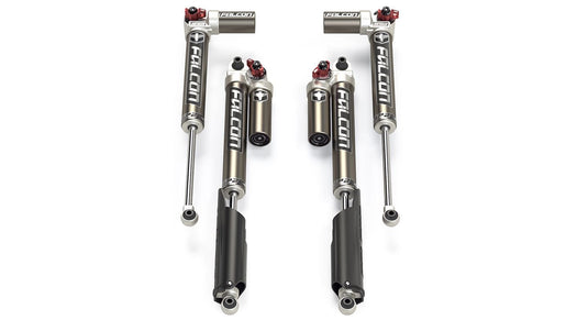 Falcon Shocks Suspension 18-Up Jeep Wrangler JL EcoDiesel/4xe/392 4 Door SP2 3.3 Fast Adjust Piggyback Shock Kit 2-4.5 Inch Falcon Shocks