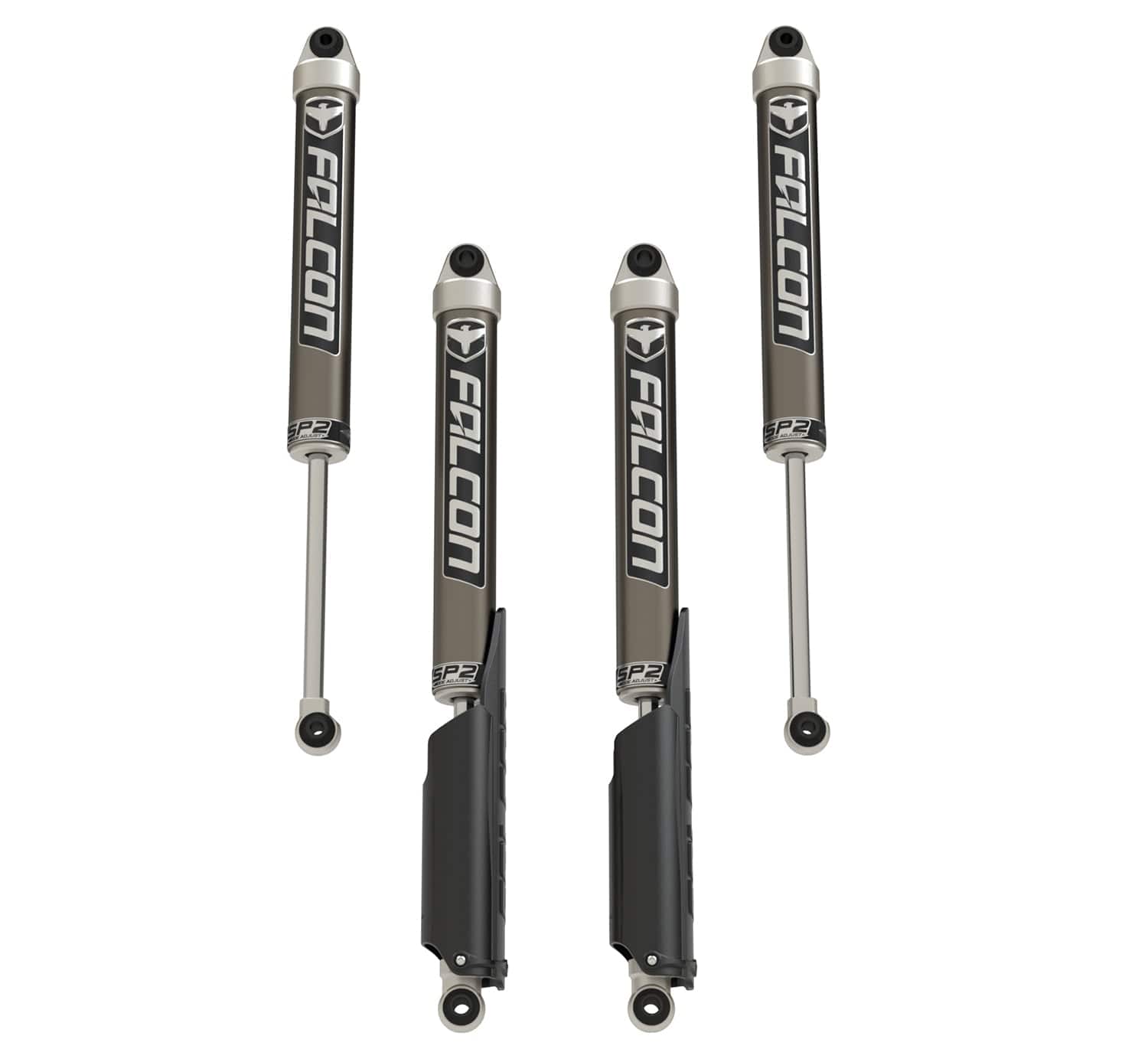 Falcon Shocks Suspension 20-Up Jeep Gladiator JT SP2 2.1 Monotube Shock Kit 2-3.5 Inch Lift Falcon Shocks