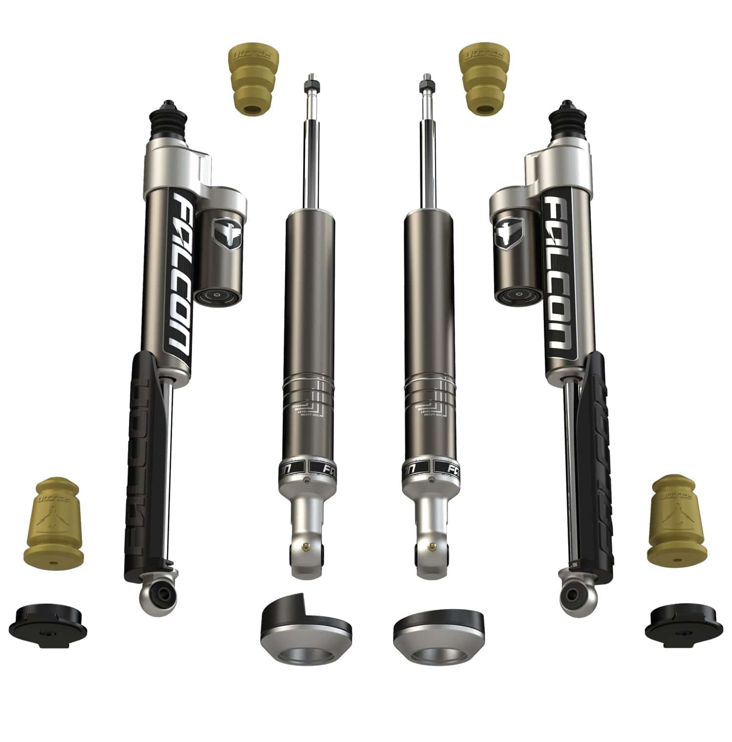 Falcon Shocks Suspension 2005-2023 Toyota Tacoma 2.25 Inch Sport Shock Leveling System Falcon Shocks