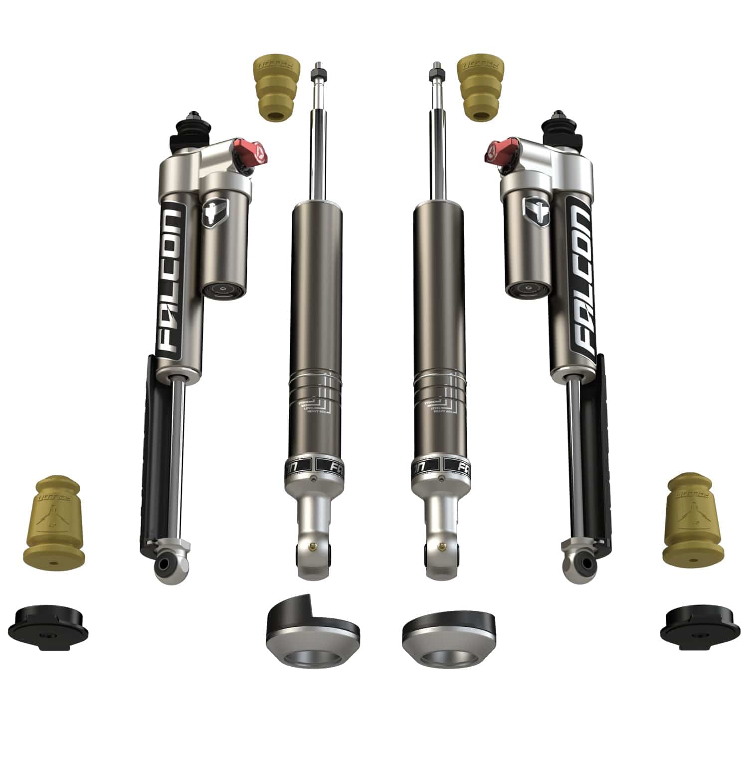 Falcon Shocks Suspension 2005-2023 Toyota Tacoma 2.25 Inch Sport Tow/Haul Shock Leveling System Falcon Shocks