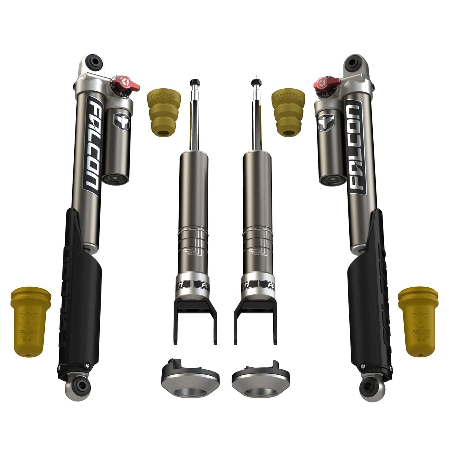 Falcon Shocks Suspension 2009+ Dodge/Ram 1500/Classic 2.25 Inch Sport Tow/Haul Shock Leveling System Falcon Shocks