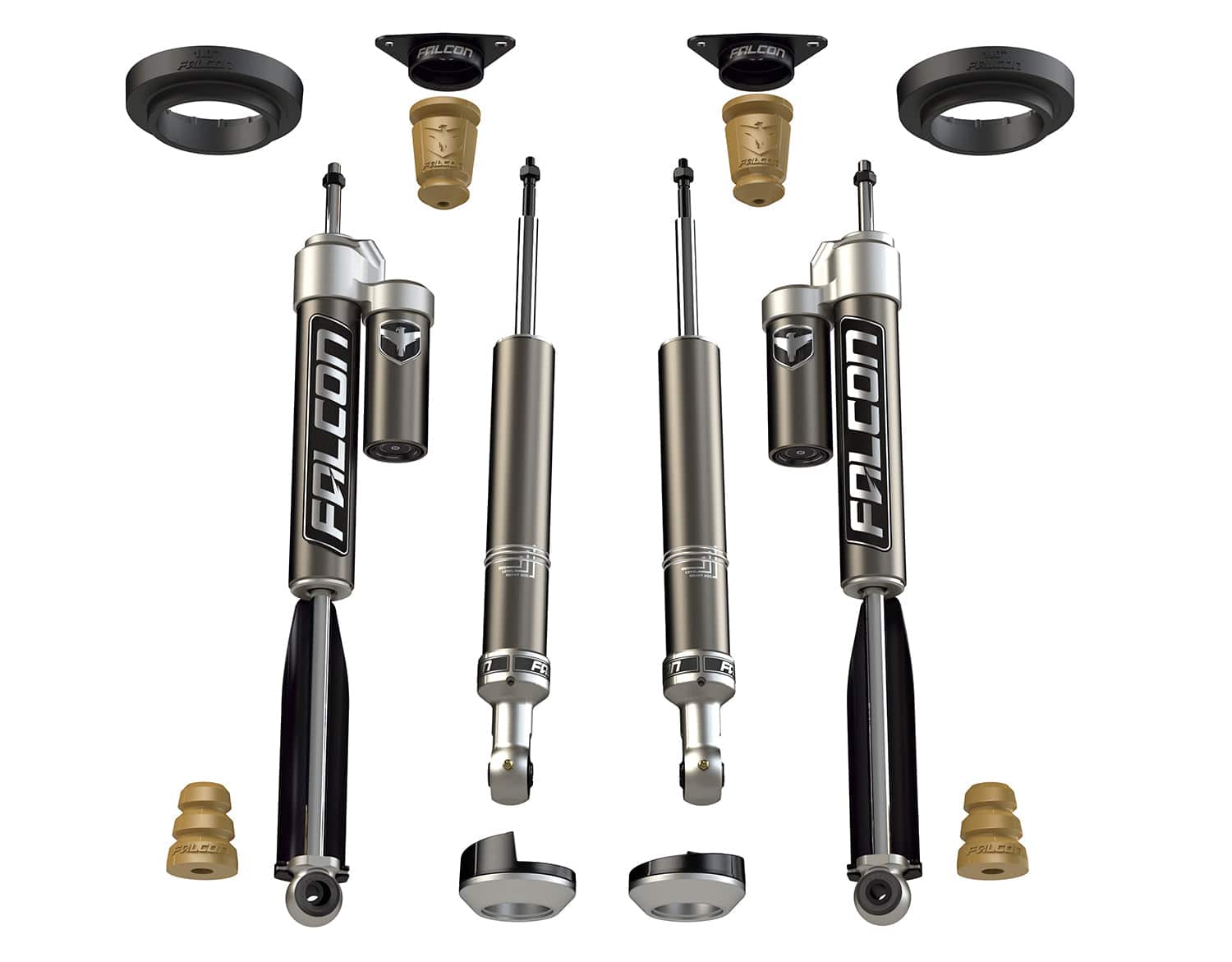 Falcon Shocks Suspension 2010-2024 Toyota 4Runner No TRD Pro 2.0 Inch Sport Shock and Spacer Lift System Falcon Shocks