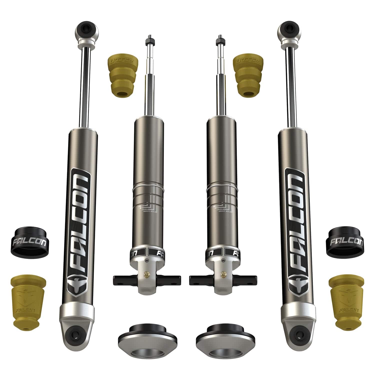 Falcon Shocks Suspension 2014-18 Silverado/Sierra 1500 2.25 Inch Sport Shock Leveling System Falcon Shocks