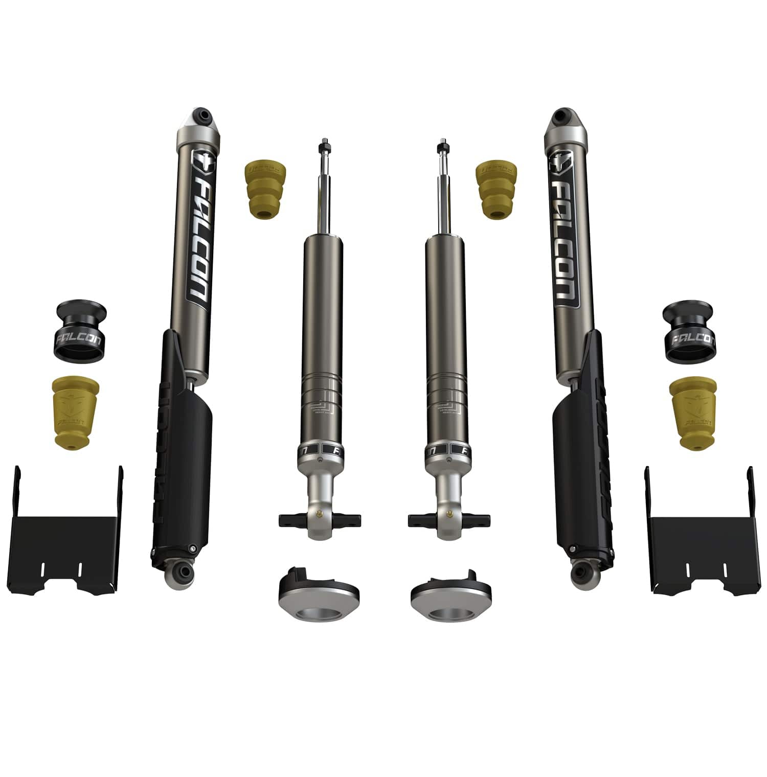 Falcon Shocks Suspension 2015+ Ford F-150 2.25 Inch Sport Shock Leveling System Falcon Shocks