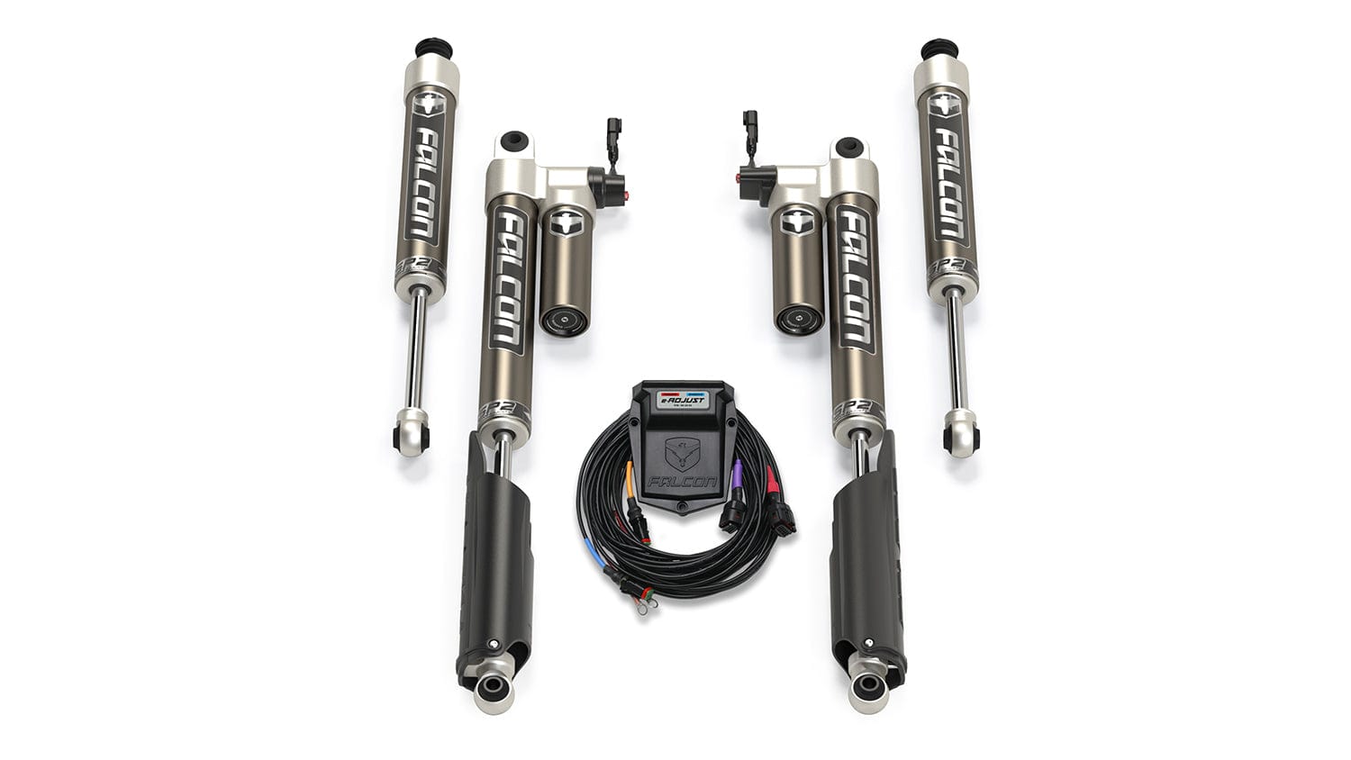 Falcon Shocks Suspension 2017-2022 Ford F-250 4x4Sport e-Tow-Haul Shock Kit 0-2.0 Inch Level Falcon Shocks