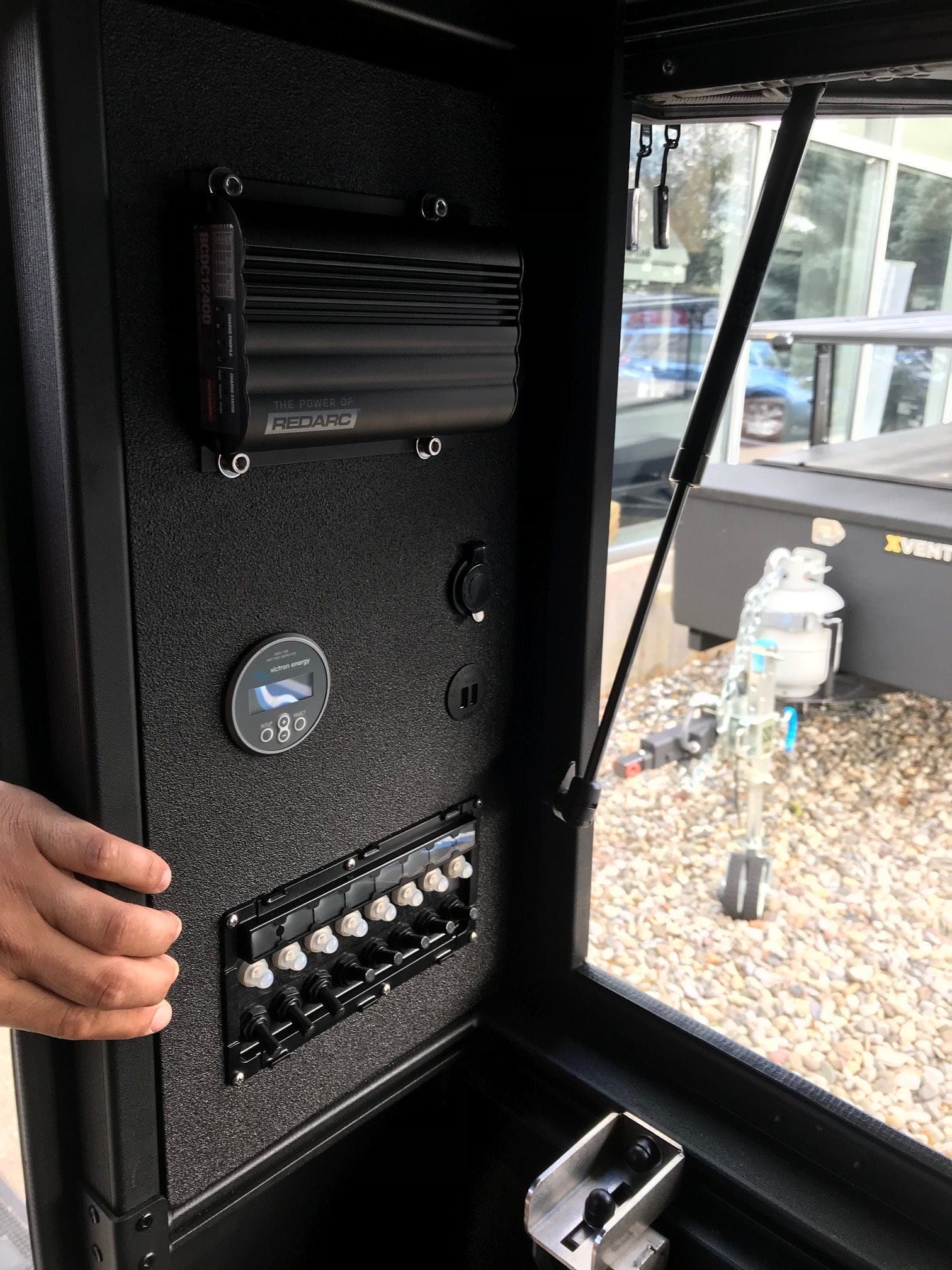 Goose Gear Camper Alu-Cab Canopy Camper - Midsize Truck - Electrical Panel