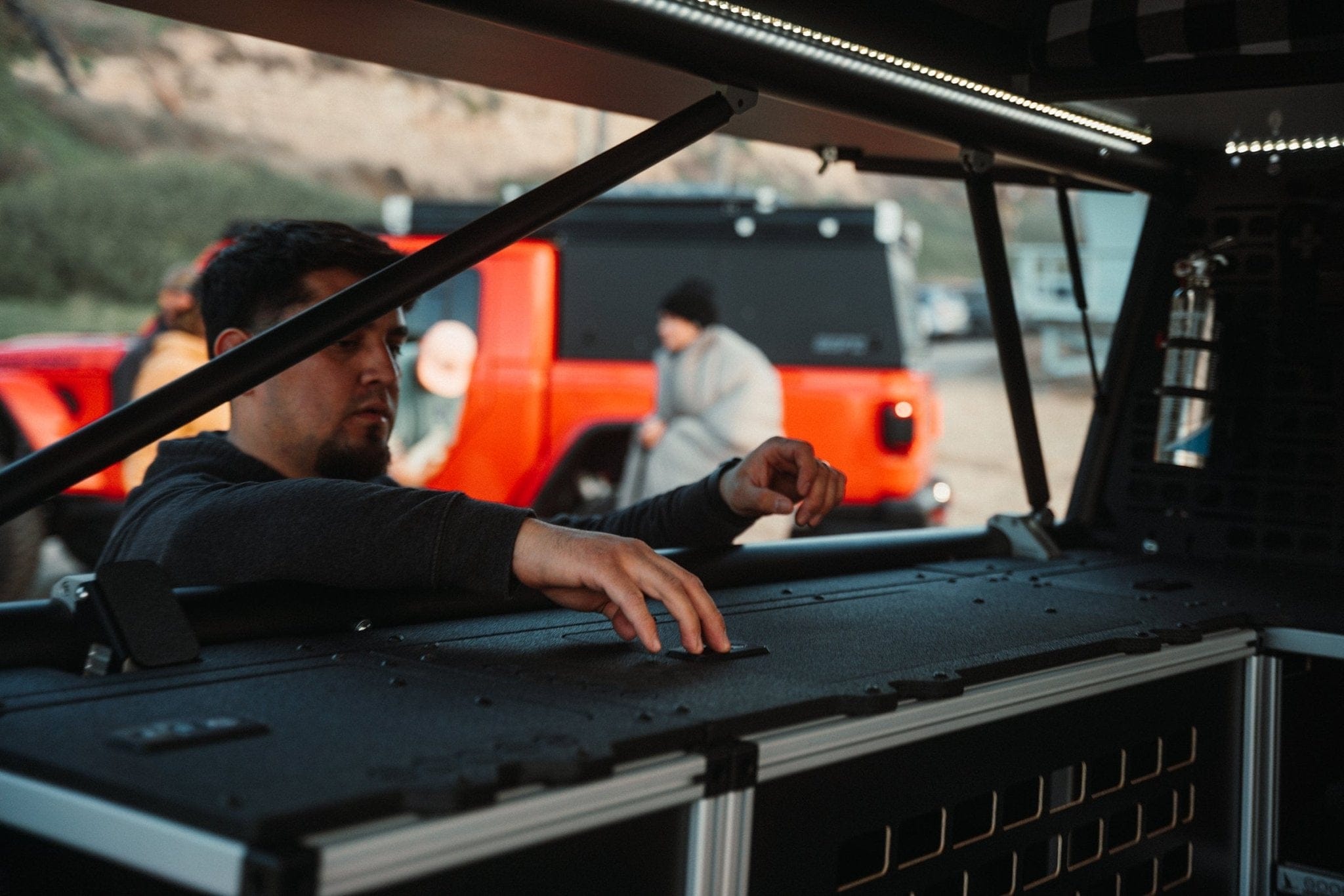 Goose Gear Camper Bench and Storage Module - Driver Side Toyota Tacoma - 2005-2015 - 2nd Gen - 6’ Bed - Explore Series - UltraLite - GFC