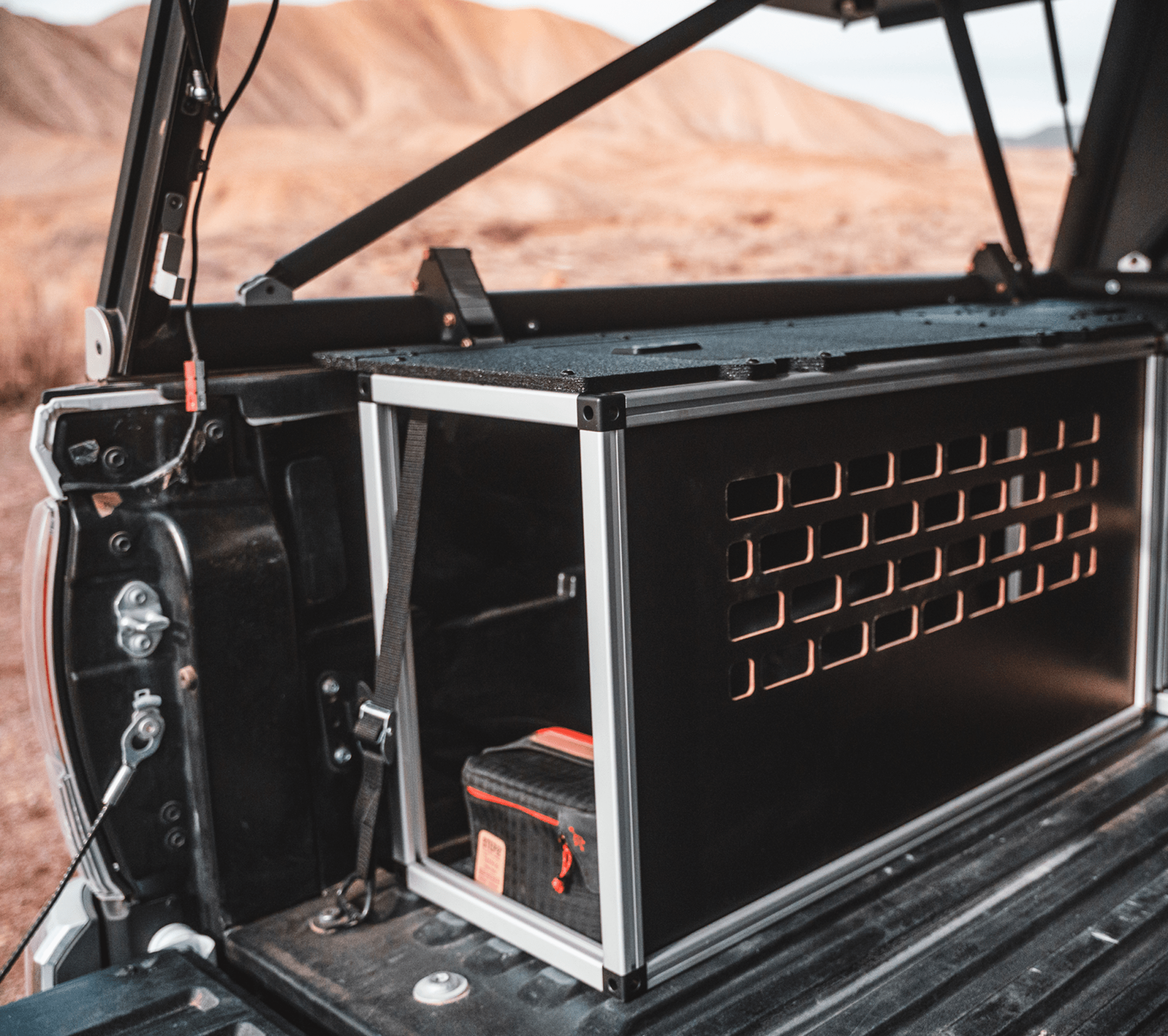 Goose Gear Camper Bench and Storage Module - Driver Side Toyota Tacoma - 2016-2023 - 3rd Gen - 5’ Bed - Explore Series - UltraLite - GFC