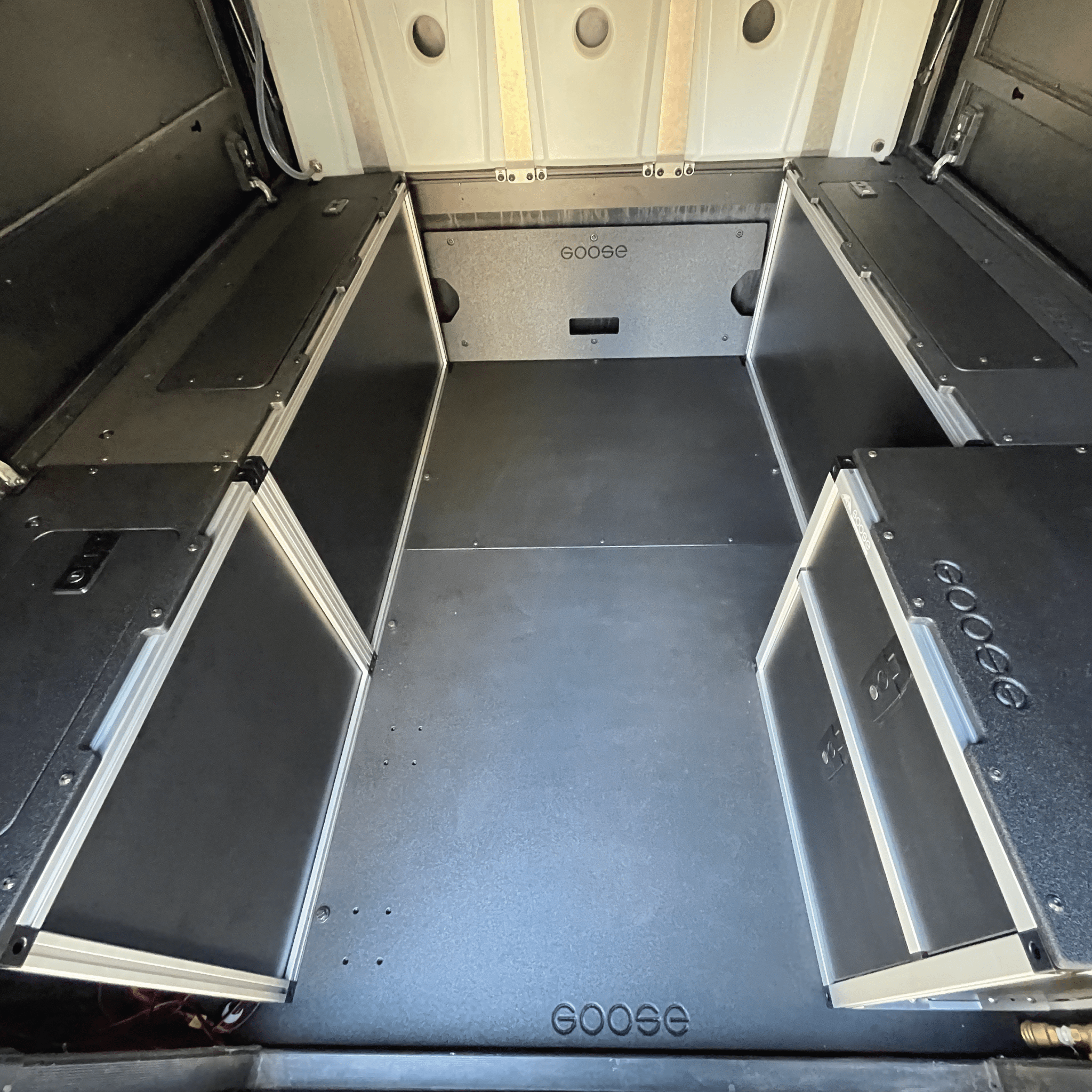 Goose Gear Camper Include Shipping Alu-Cab Canopy Camper V2 - Toyota Tacoma 2005-2023 2nd & 3rd Gen. - Bed Plate System - 5' Bed